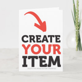 Tarjeta CREATE-YOUR-OWN Custom upload design Christmas