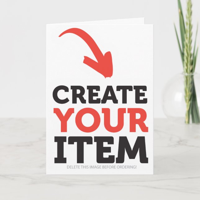 Tarjeta CREATE-YOUR-OWN Custom upload design Christmas (Anverso)