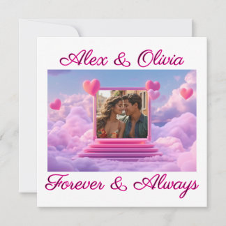 Tarjeta Create Your Own Romantic Heart Photo Template
