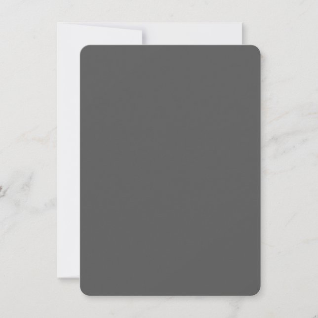 Tarjeta Create Your Own wedding dark gray (Anverso)
