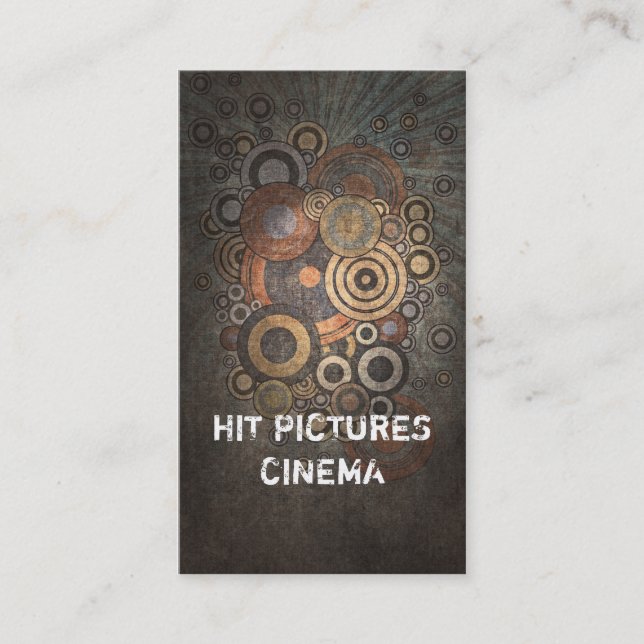 Tarjeta creativa de la vertical del negocio de los (Anverso)