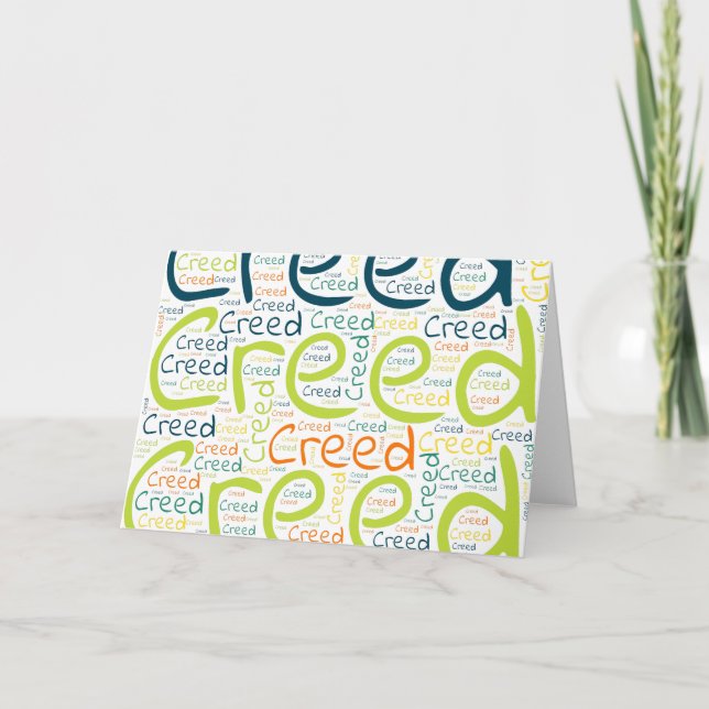 Tarjeta Credo (Anverso)