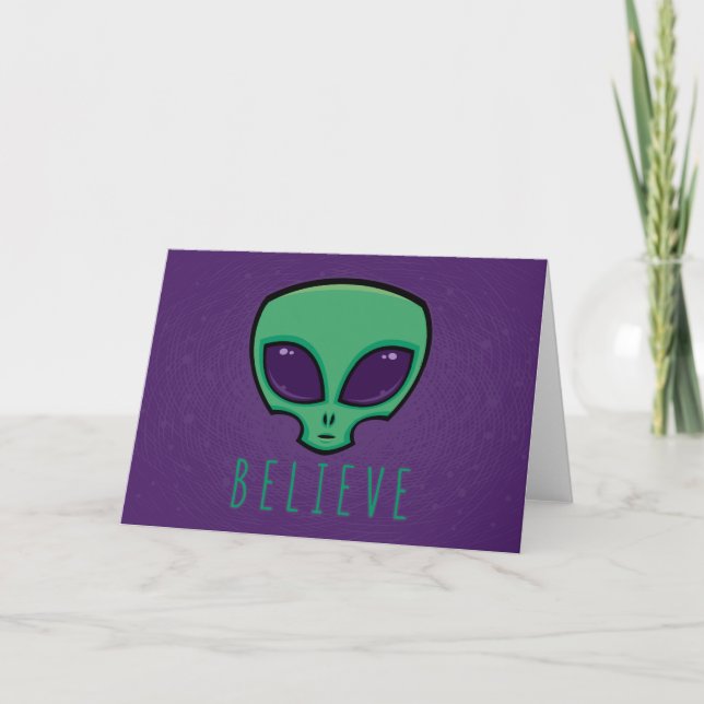 Tarjeta Cree Cabeza Alien (Anverso)