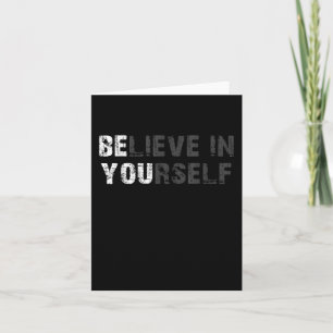 Tarjeta Cree En La Inspiración De Cita Motivacional