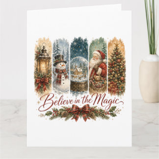 Tarjeta Cree en la Navidad Mágica