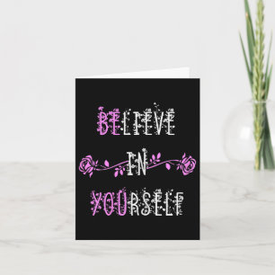 Tarjeta Cree En Su Mensaje Positivo Inspirador