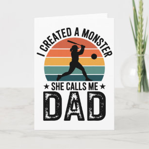 Tarjeta Creé un monstruo que me llama papá Orgulloso Softl
