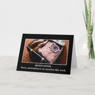 Tarjeta Cree un regalo de encargo del demotivational