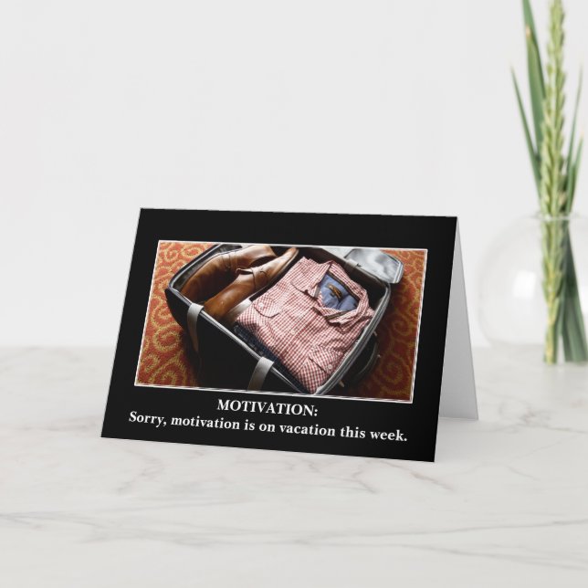 Tarjeta Cree un regalo de encargo del demotivational (Anverso)