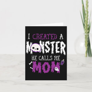 Tarjeta Creé una camiseta de disfraz de monstruo de Hallow