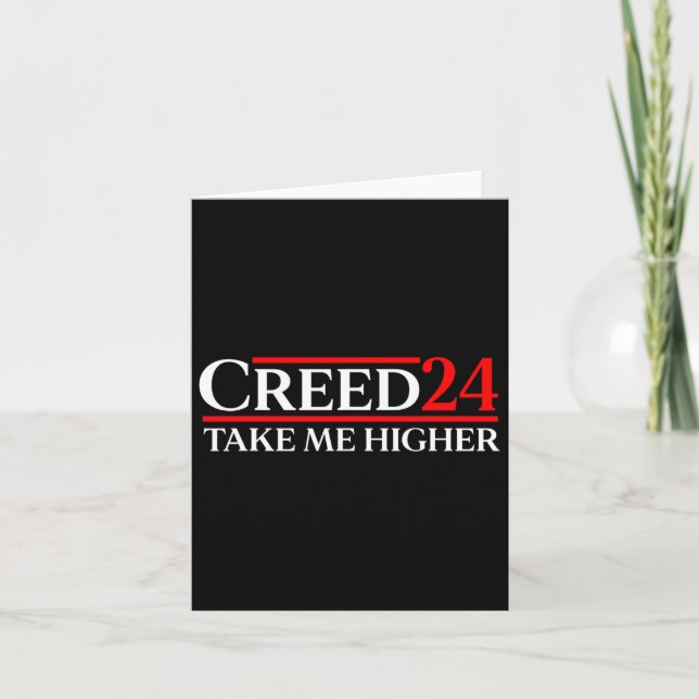 Tarjeta Creed 24 Take Me Higher Flag Estados Unidos (Anverso)