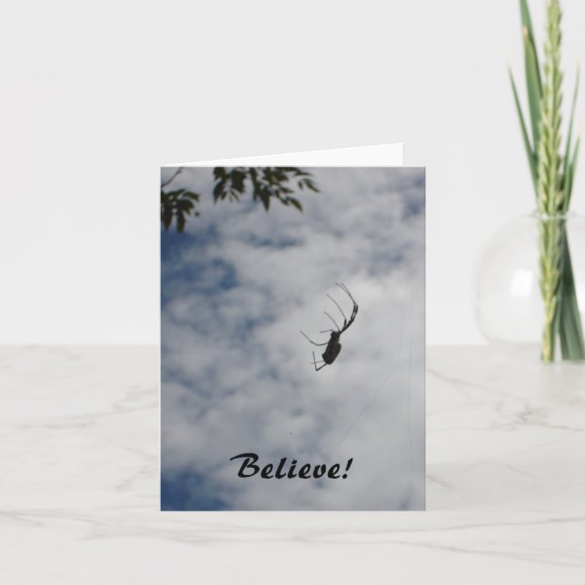 Tarjeta ¡Creed! - notecard araña (Anverso)
