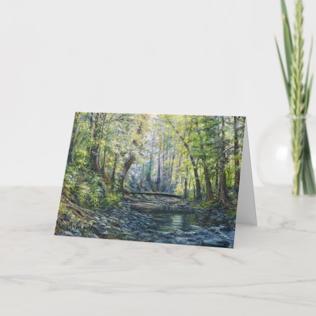 Tarjeta "Creek de Boulder" (Anverso)