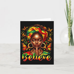 Tarjeta Créeme Black Women Prayer Afro Hair Black History