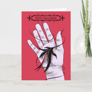 Tarjeta Creepe Monstruo Gótico Halloween