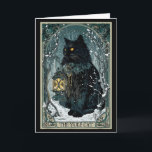 Tarjeta Creepmas Vintage El Gato de Yule Tarot Card Dark C<br><div class="desc">Creepmas Vintage El Gato de Yule Tarot Card Navidad Oscura</div>