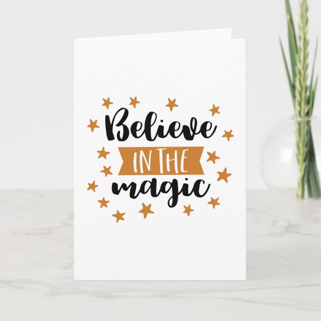 Tarjeta Creer en la magia (Anverso)