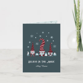 Tarjeta Creer en los Navidades del Gnome Mágico
