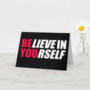 Tarjeta Creer en ti mismo