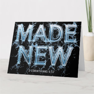 Tarjeta Creer nuevo recién nacido de nuevo fe cristiana: b