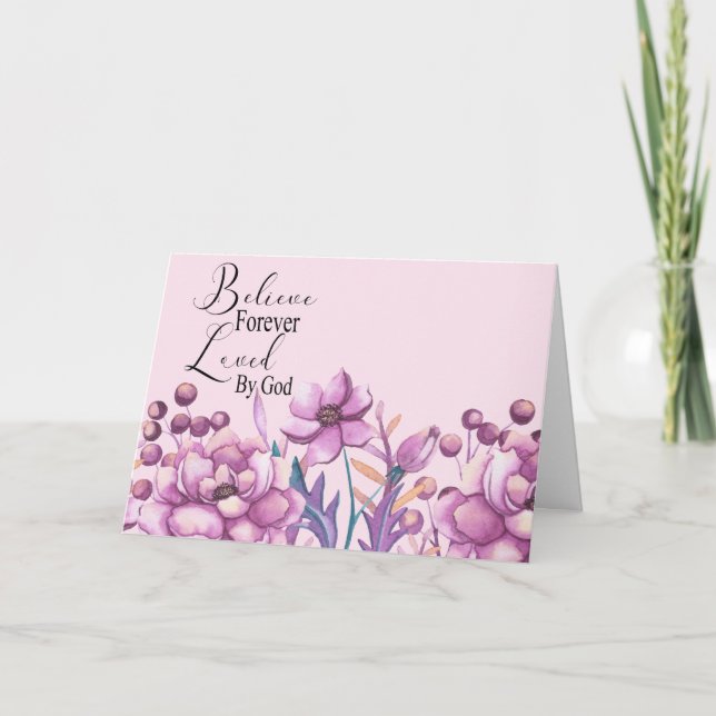 Tarjeta Creer para siempre (Anverso)