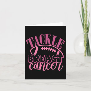 Tarjeta Creer que el fútbol de cáncer de mama enfrenta el