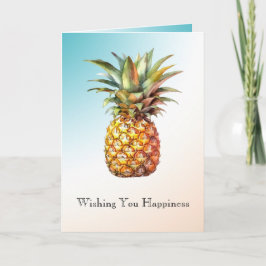 Tarjeta Crema Acuática Feliz Piña Tropical