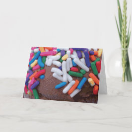 Tarjeta Crema de hielo de chocolate oscuro con salpicadura