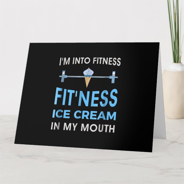 Tarjeta Crema de hielo Foodie Ness Gym Regalos Hombres Muj (Anverso)