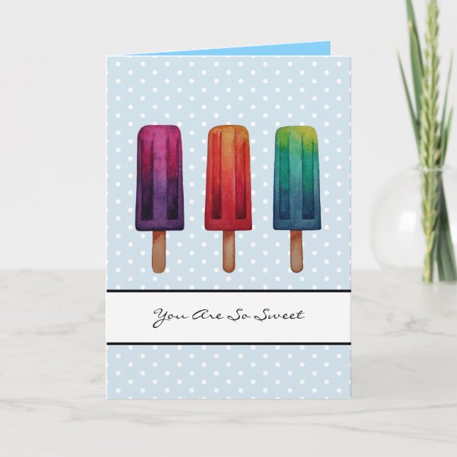 Tarjeta Cremas de hielo acuáticas cúrcules popsicas (Anverso)