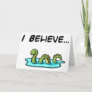 Tarjeta Creo en el monstruo de Loch Ness