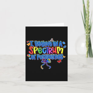 Tarjeta Creo En Un Espectro De Posibilidades De Autismo Aw