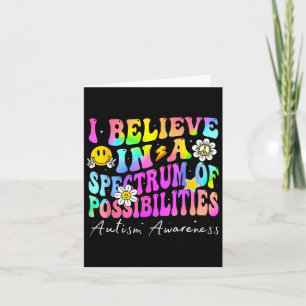 Tarjeta Creo En Un Espectro De Posibilidades De Autismo Aw
