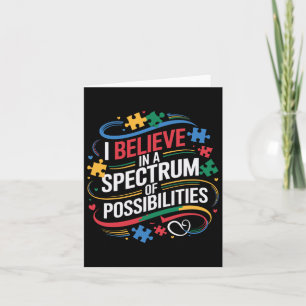 Tarjeta Creo En Un Espectro De Posibilidades De Autismo Aw