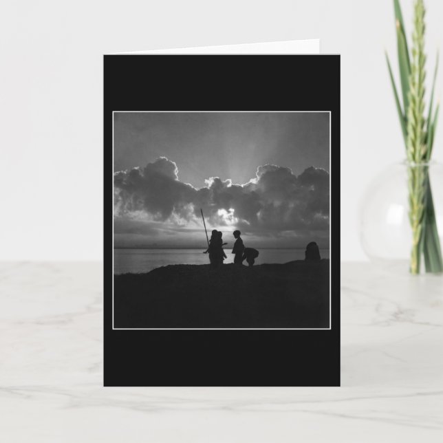 Tarjeta CREPUSCULAR de la DIVERSIÓN (fondo negro) (Anverso)