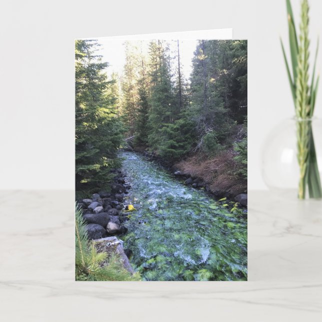 Tarjeta Crescent Creek, Crescent Lake, Oregon (Anverso)