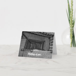 Tarjeta Crescent Stairwell Grayscale Thing Of You Card