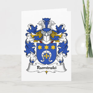 Tarjeta Crest familiar Ruminski