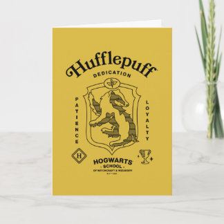 Tarjeta Crestá de Dedicación Paciencia Lealtad HUFFLEPUFF™