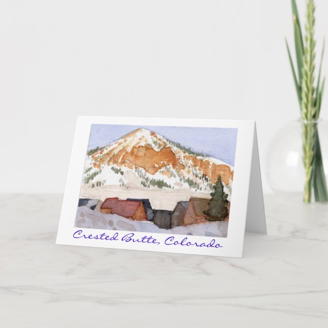 Tarjeta Crested Butte, Colorado (Anverso)