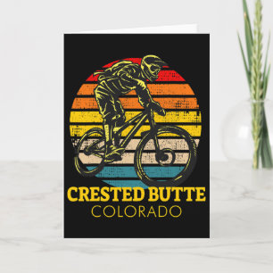 Tarjeta Crested Butte Colorado Ciclismo de Montaña Mtb Vin