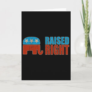 Tarjeta Criado a la Derecha Trump 2025 Republicano Conserv