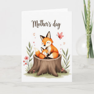 Tarjeta Criatura del Bosque Rojizo Carta de la Madre