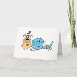 Tarjeta Criaturas cutas Notecard