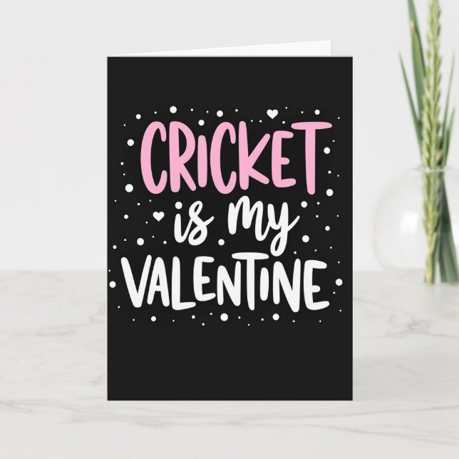 Tarjeta Cricket Valentine Greeting Card (Anverso)