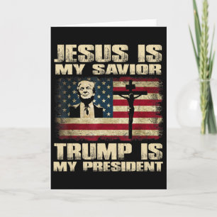 Tarjeta Criminal Condenado Jesús Es Mi Salvador Trump Es M
