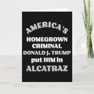 Tarjeta Criminal de fabricación estadounidense D. Trump lo