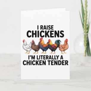 Tarjeta Crío Pollos Literalmente Un Granjero Tierno De Pol