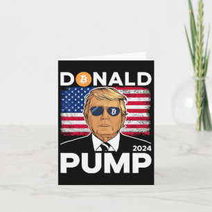 Tarjeta Cripto de Trump 2024, gracioso moneda de Bitcoin