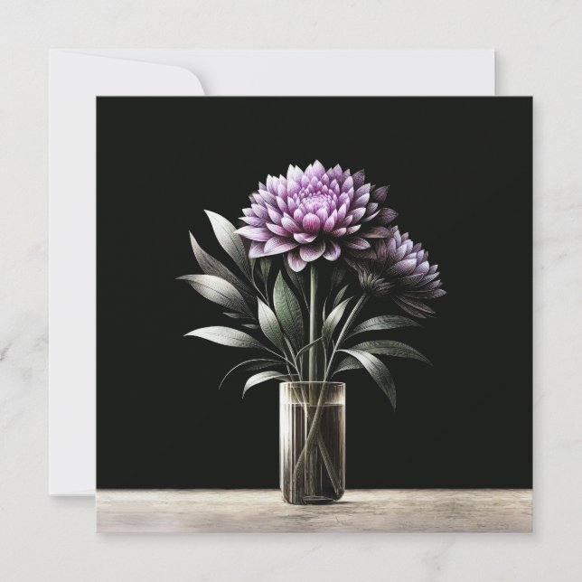 Tarjeta Crisantemo (Anverso)